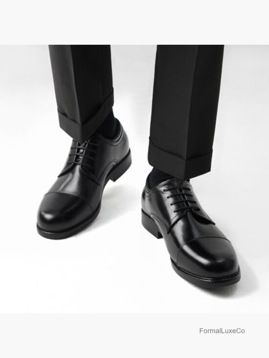 Men\'s Classic Lace Up Cap Toe Dress Oxford Shoes